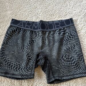 Under Armour Black and Gray Snakeskin Shorts